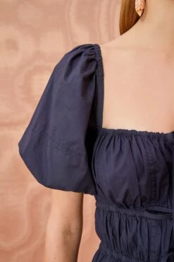 ULLA JOHNSON Palma Dress - Midnight -ULLA JOHNSON Outlet ULLA JOHNSON Palma Dress MIDNIGHT 05