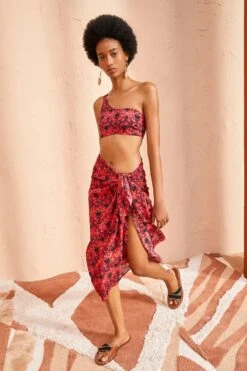 ULLA JOHNSON Paz Coverup - Wild Rose 7 ULLA JOHNSON Paz Coverup - Wild Rose -ULLA JOHNSON Outlet ULLA JOHNSON Paz Coverup WILD ROSE 04