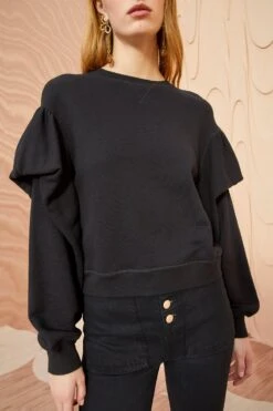 ULLA JOHNSON Pilar Pullover - Noir 8 ULLA JOHNSON Pilar Pullover - Noir -ULLA JOHNSON Outlet ULLA JOHNSON Pilar Pullover NOIR 04