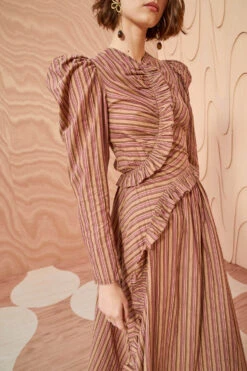 ULLA JOHNSON Prudence Dress - Mulberry 9 ULLA JOHNSON Prudence Dress - Mulberry -ULLA JOHNSON Outlet ULLA JOHNSON Prudence Dress MULBERRY 02 ALT