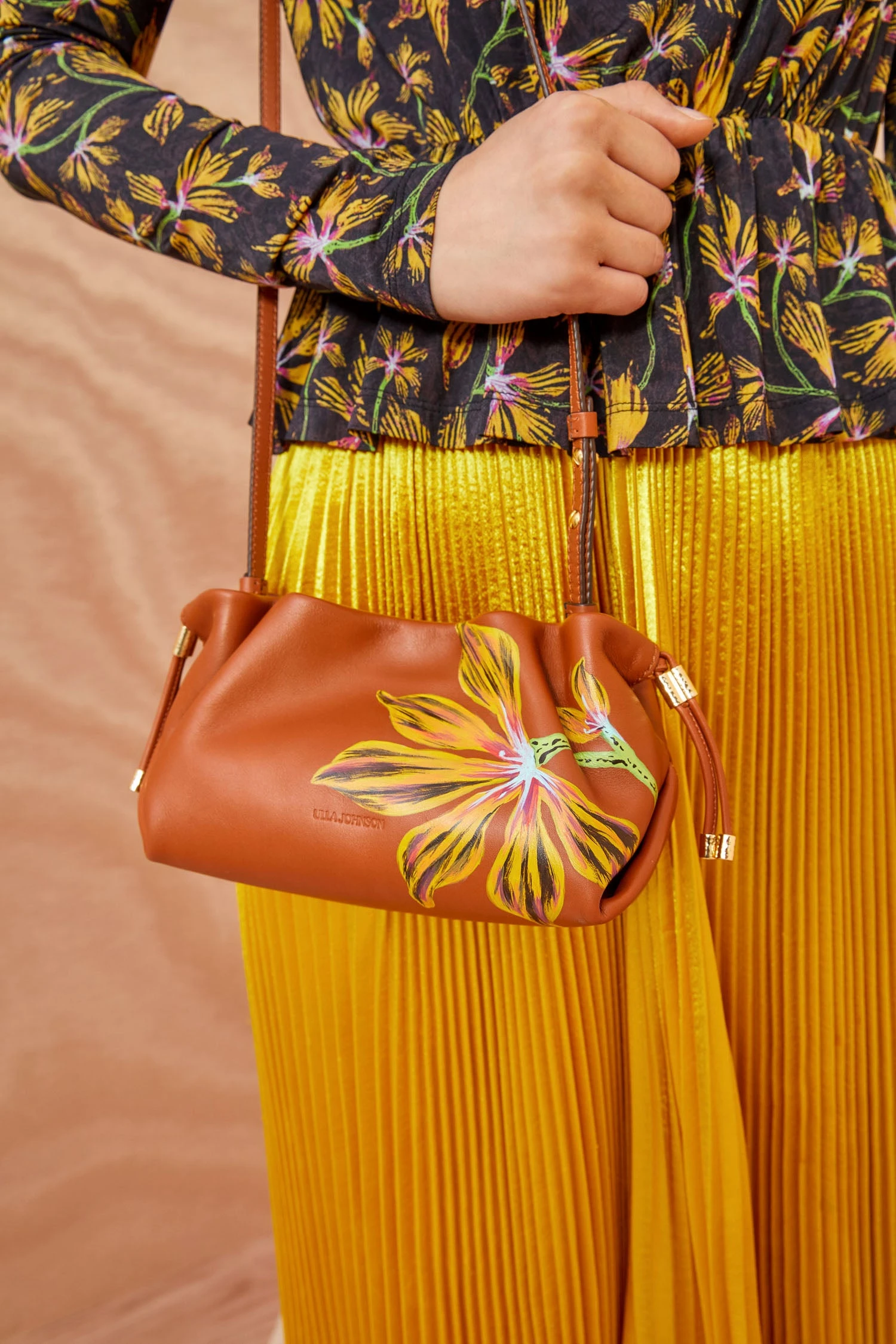 ULLA JOHNSON Remy Mini Soft Clutch - Sierra Floral 5 ULLA JOHNSON Remy Mini Soft Clutch - Sierra Floral - Image 5