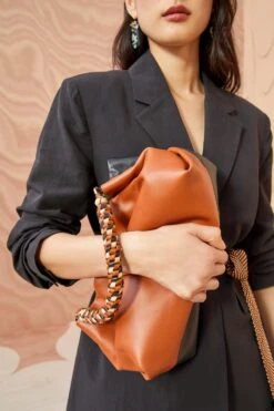 ULLA JOHNSON Remy Soft Convertible Clutch - Sierra Colorblock