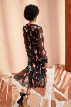 ULLA JOHNSON Reina Dress - Nocturne 8 ULLA JOHNSON Reina Dress - Nocturne -ULLA JOHNSON Outlet ULLA JOHNSON Reina Dress NOCTURNE 04