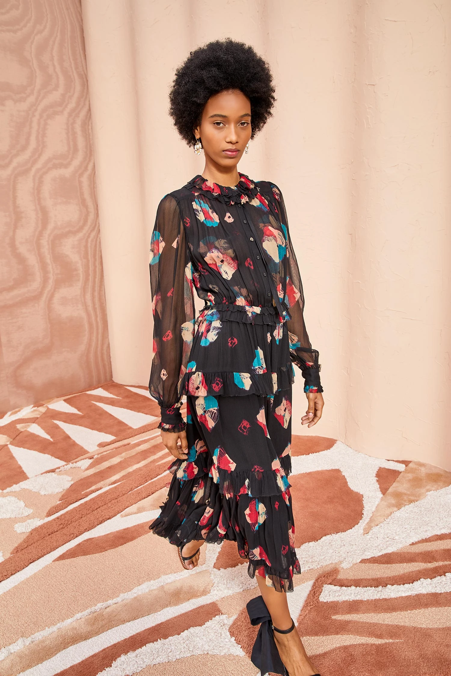 ULLA JOHNSON Reina Dress - Nocturne 5 ULLA JOHNSON Reina Dress - Nocturne - Image 5