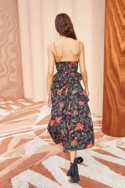 ULLA JOHNSON Renata Dress - Obsidian 9 ULLA JOHNSON Renata Dress - Obsidian -ULLA JOHNSON Outlet ULLA JOHNSON Renata Dress OBSIDIAN 0116