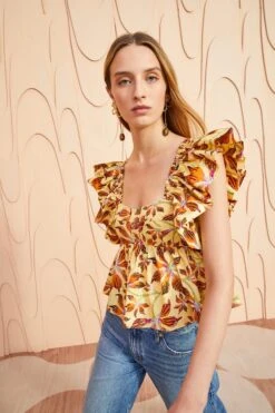 ULLA JOHNSON Romi Top - Lotus 7 ULLA JOHNSON Romi Top - Lotus -ULLA JOHNSON Outlet ULLA JOHNSON Romi Top LOTUS 03