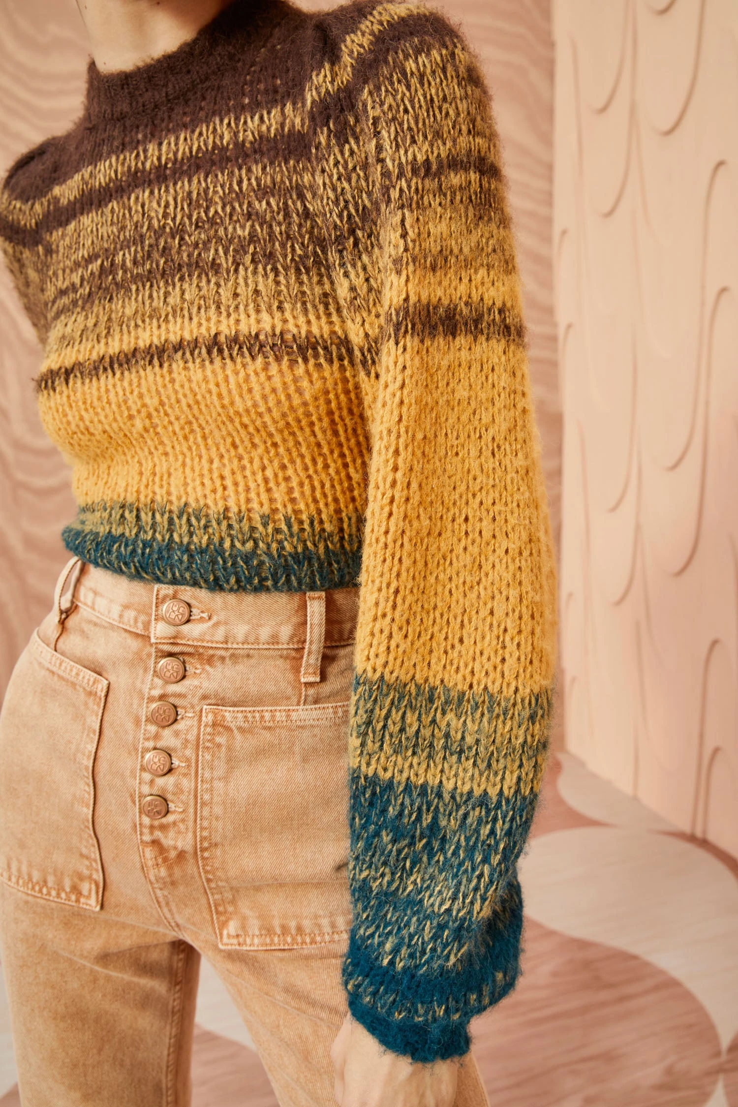 ULLA JOHNSON Rosalia Pullover - Desert 2 ULLA JOHNSON Rosalia Pullover - Desert - Image 2