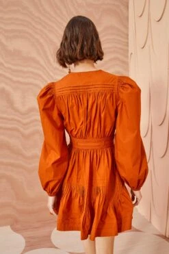 ULLA JOHNSON Rosalind Dress - Saffron 7 ULLA JOHNSON Rosalind Dress - Saffron -ULLA JOHNSON Outlet ULLA JOHNSON Rosalind Dress SAFFRON 04