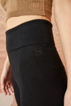 Featured Products -ULLA JOHNSON Outlet ULLA JOHNSON Ruth Legging NOIR RESHOOT 02 ALT