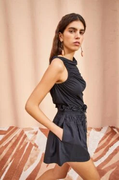 Featured Products -ULLA JOHNSON Outlet ULLA JOHNSON Rylan Short NOIR 03