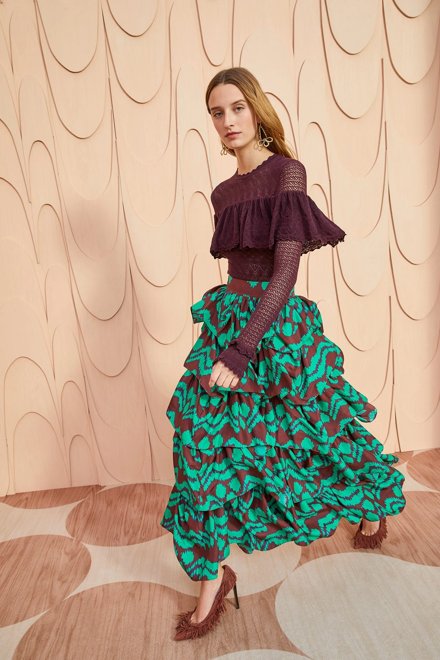 ULLA JOHNSON Samira Skirt - Malachite 4 ULLA JOHNSON Samira Skirt - Malachite - Image 4