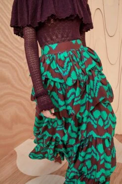 ULLA JOHNSON Samira Skirt - Malachite 11 ULLA JOHNSON Samira Skirt - Malachite -ULLA JOHNSON Outlet ULLA JOHNSON Samira Skirt MALACHITE 05
