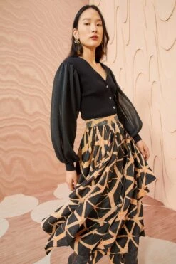 ULLA JOHNSON Savita Skirt - Onyx 10 ULLA JOHNSON Savita Skirt - Onyx -ULLA JOHNSON Outlet ULLA JOHNSON Savita Skirt ONYX 0110