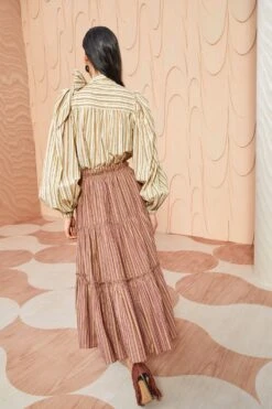 ULLA JOHNSON Severine Skirt - Mulberry 9 ULLA JOHNSON Severine Skirt - Mulberry -ULLA JOHNSON Outlet ULLA JOHNSON Severine Skirt MULBERRY 0140