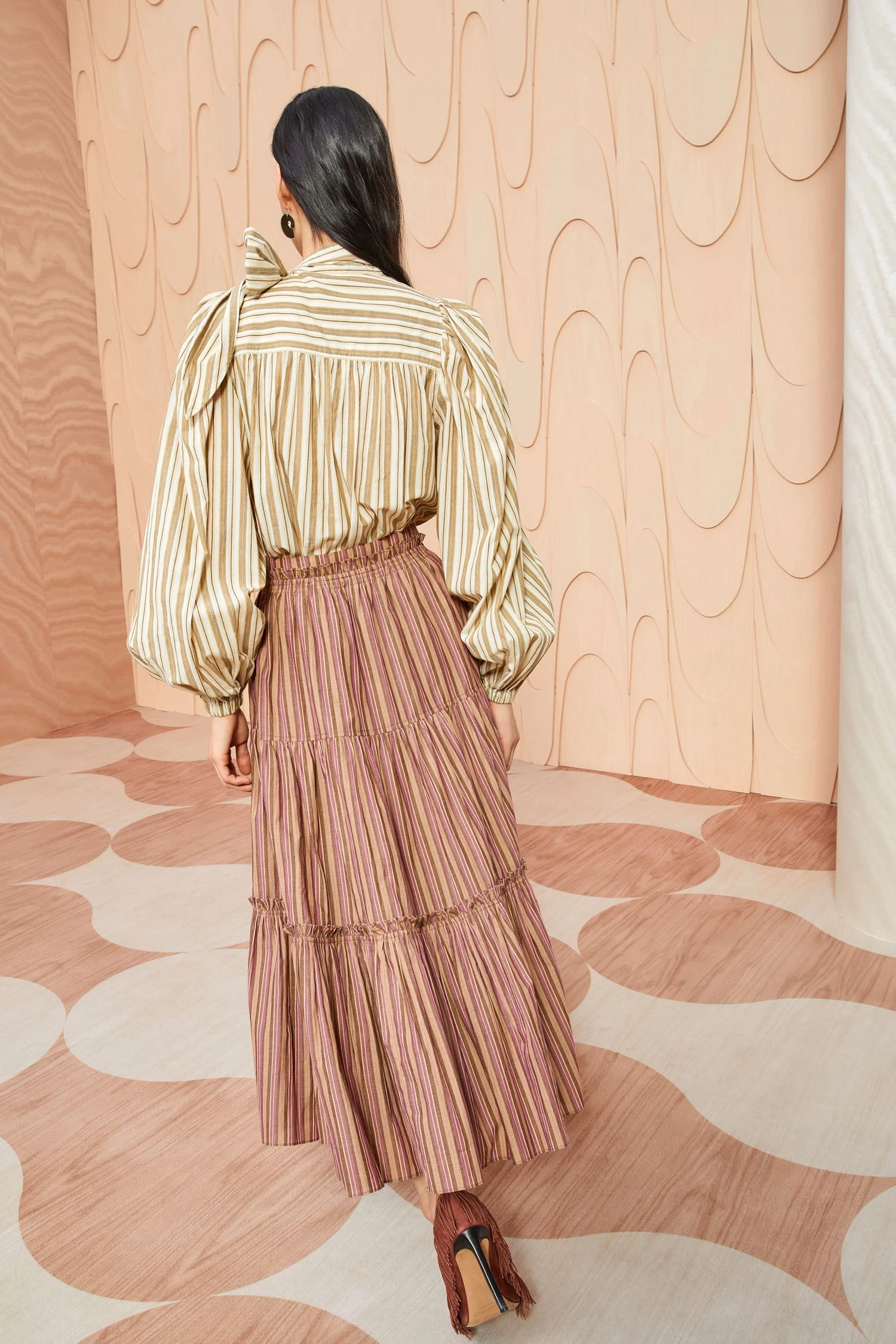 ULLA JOHNSON Severine Skirt - Mulberry 5 ULLA JOHNSON Severine Skirt - Mulberry - Image 5