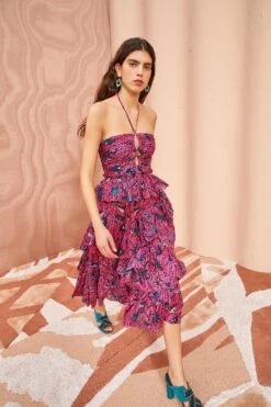 ULLA JOHNSON Simona Dress - Snapdragon