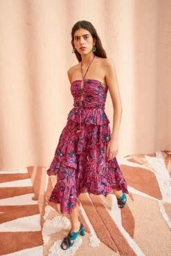 ULLA JOHNSON Simona Dress - Snapdragon 7 ULLA JOHNSON Simona Dress - Snapdragon -ULLA JOHNSON Outlet ULLA JOHNSON Simona Dress SNAPDRAGON 03