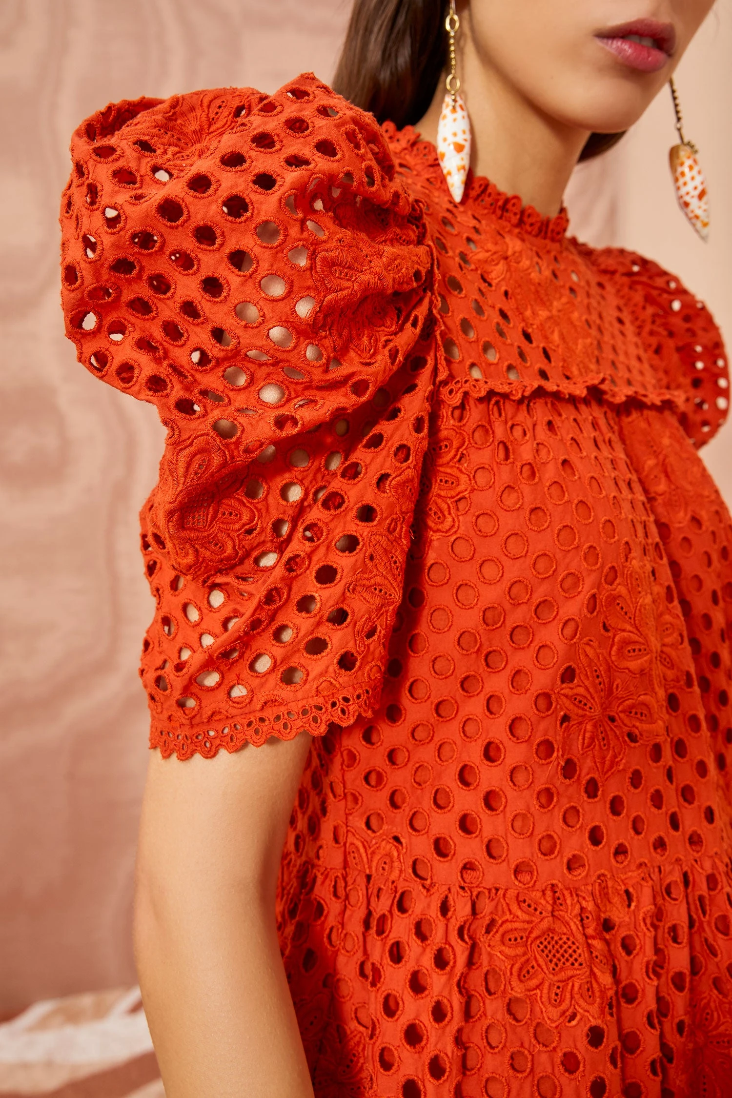 ULLA JOHNSON Simone Dress - Terracotta 2 ULLA JOHNSON Simone Dress - Terracotta - Image 2