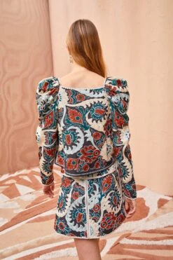 ULLA JOHNSON Siya Blouse - Lapis -ULLA JOHNSON Outlet ULLA JOHNSON Siya Blouse LAPIS 0111