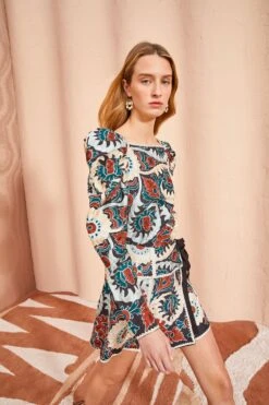 ULLA JOHNSON Siya Blouse - Lapis -ULLA JOHNSON Outlet ULLA JOHNSON Siya Blouse LAPIS 0146