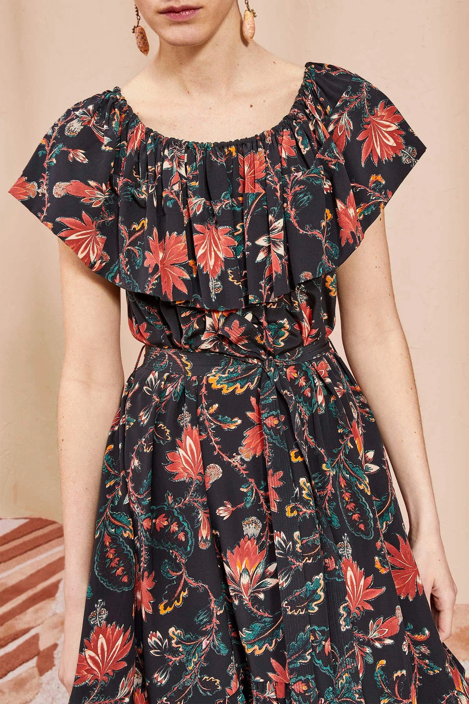 ULLA JOHNSON Skye Dress - Obsidian 2 ULLA JOHNSON Skye Dress - Obsidian - Image 2