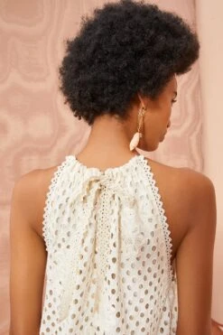 ULLA JOHNSON Stella Dress - Pearl -ULLA JOHNSON Outlet ULLA JOHNSON Stella Dress PEARL 03