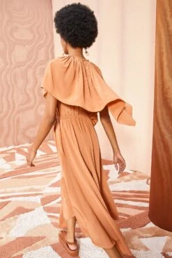 ULLA JOHNSON Tahlia Dress - Chestnut -ULLA JOHNSON Outlet ULLA JOHNSON Tahlia Dress CHESTNUT 04