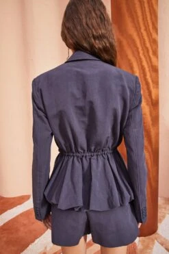 ULLA JOHNSON Talie Blazer - Midnight -ULLA JOHNSON Outlet ULLA JOHNSON Talie Blazer MIDNIGHT 0122