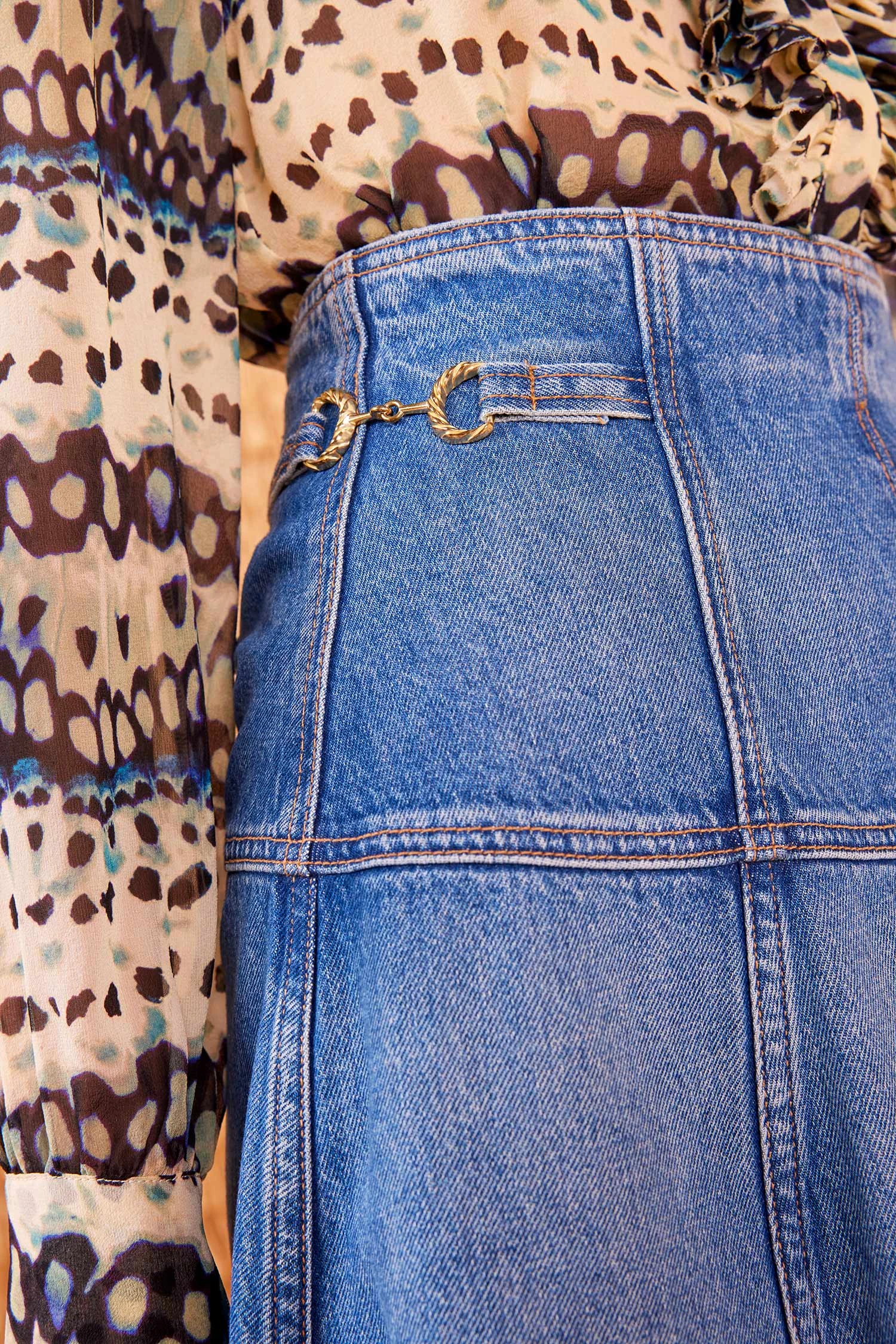 ULLA JOHNSON The Brigette Skirt - Danube 6 ULLA JOHNSON The Brigette Skirt - Danube - Image 6