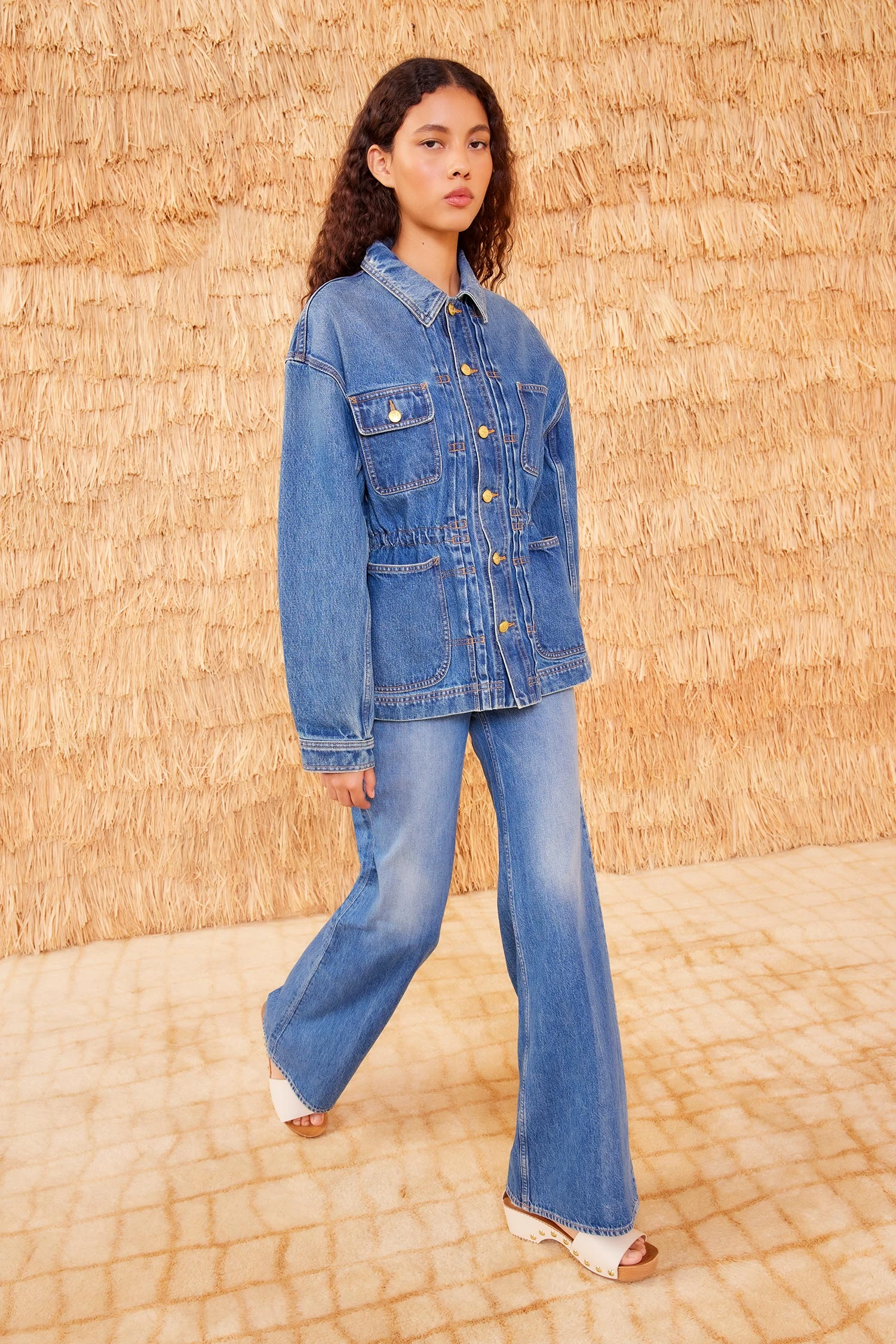 ULLA JOHNSON The Dylan Jacket - Danube 4 ULLA JOHNSON The Dylan Jacket - Danube - Image 4