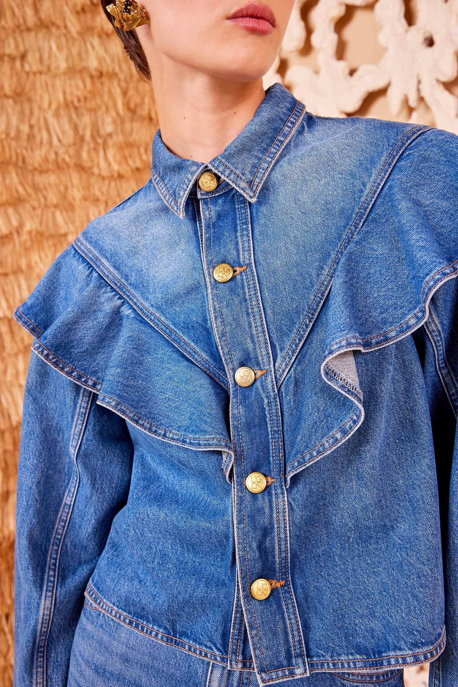 ULLA JOHNSON The Mathilde Shirt - Danube 3 ULLA JOHNSON The Mathilde Shirt - Danube - Image 3