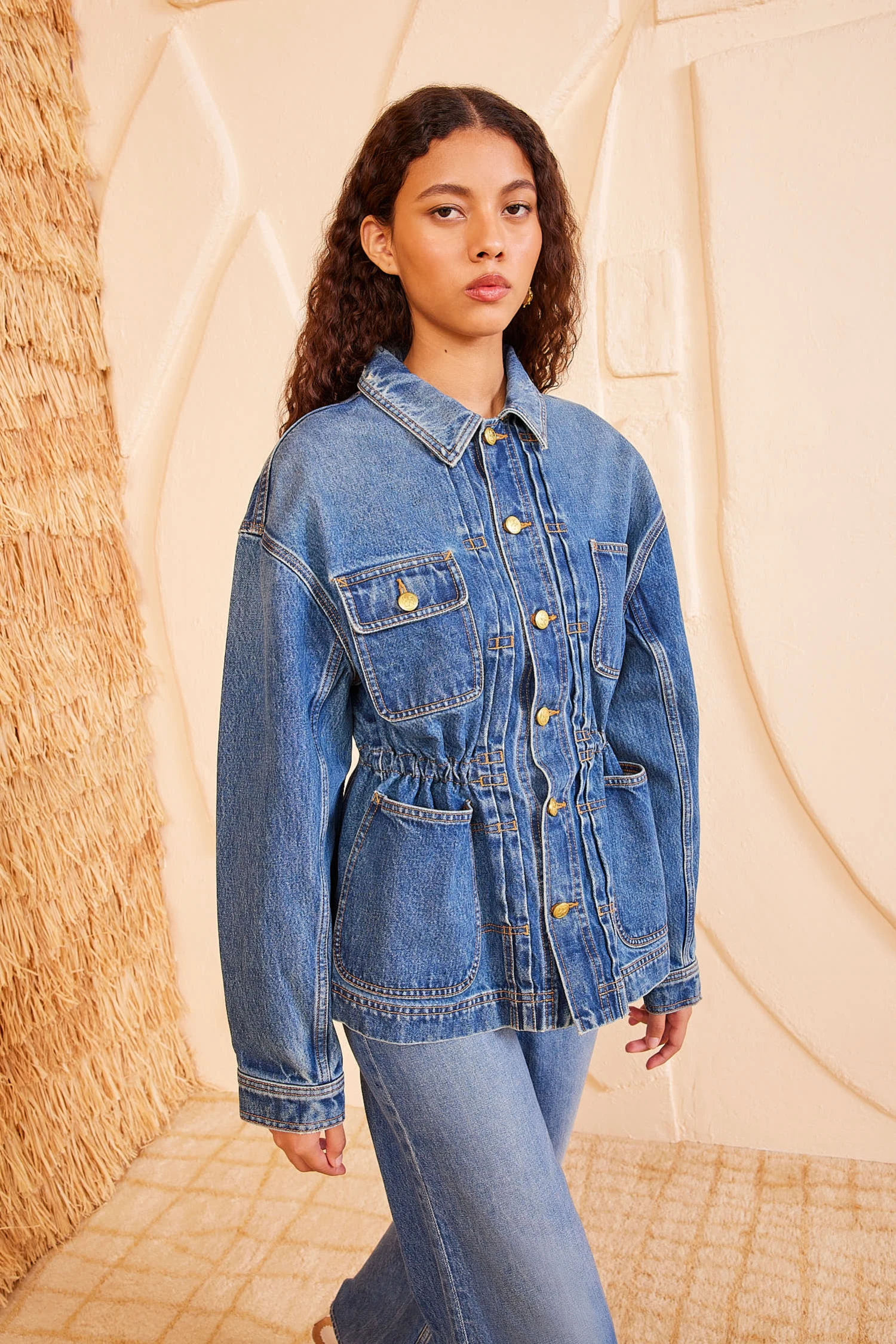 ULLA JOHNSON The Dylan Jacket - Danube 2 ULLA JOHNSON The Dylan Jacket - Danube - Image 2