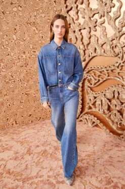 ULLA JOHNSON The Willow Jean - Danube -ULLA JOHNSON Outlet ULLA JOHNSON TheWillowJean DANUBE 01 MAIN