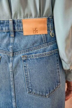 ULLA JOHNSON The Bea Skirt - Danube Medium Indigo Wash -ULLA JOHNSON Outlet ULLA JOHNSON The Bea Skirt DANUBEMEDIUMINDIGOWASH 0107