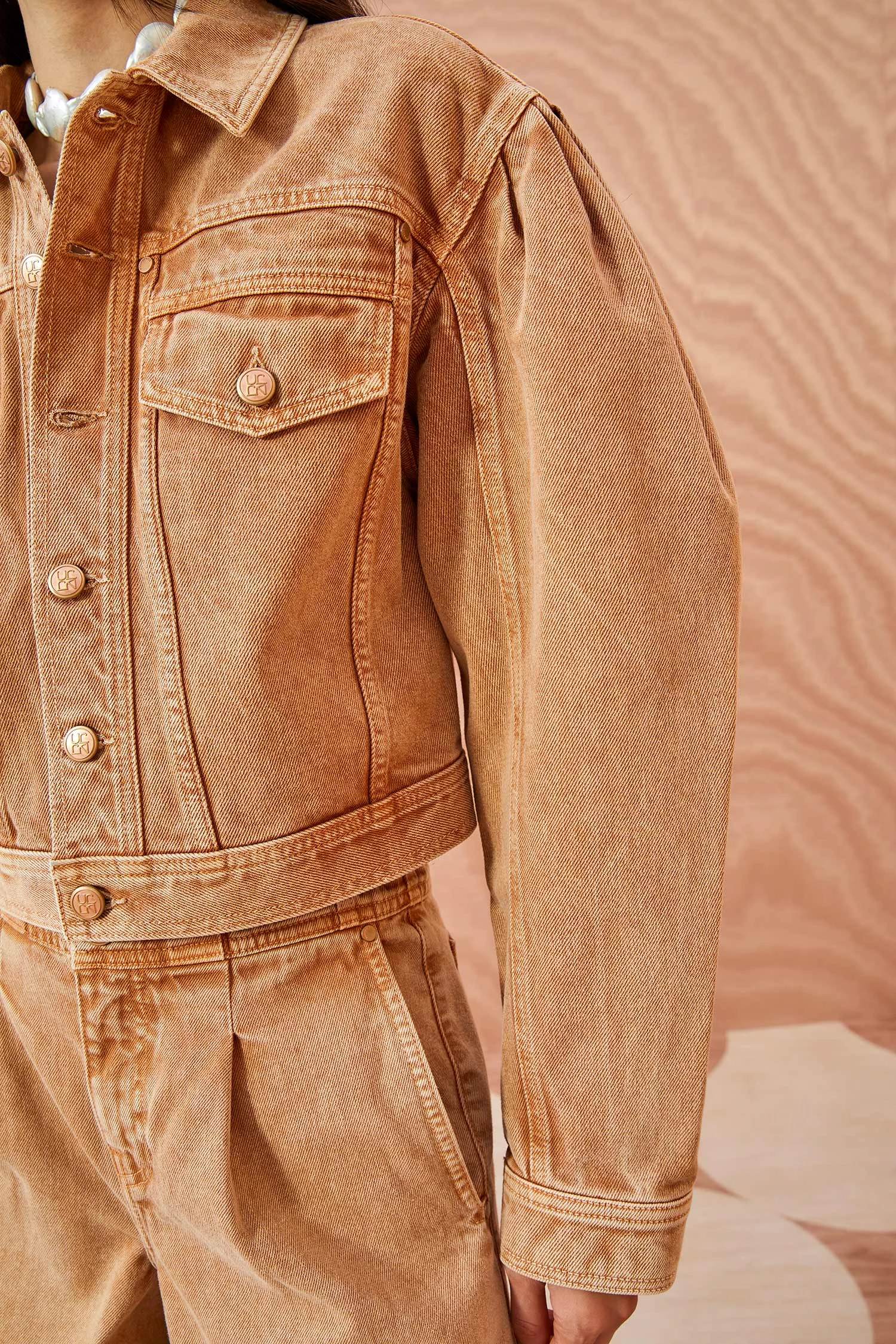 ULLA JOHNSON The Cosette Jacket - Stone Dye Wash 2 ULLA JOHNSON The Cosette Jacket - Stone Dye Wash - Image 2