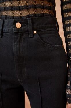 ULLA JOHNSON The Genevieve Jean - Noir Wash -ULLA JOHNSON Outlet ULLA JOHNSON The Genevieve Jean NOIR WASH 04