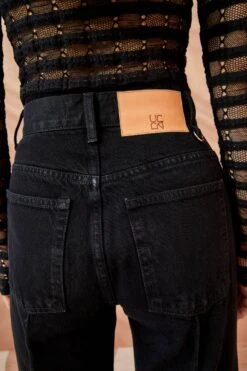 ULLA JOHNSON The Genevieve Jean - Noir Wash -ULLA JOHNSON Outlet ULLA JOHNSON The Genevieve Jean NOIR WASH 05