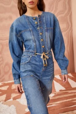 ULLA JOHNSON Outlet 46 ULLA JOHNSON Outlet -ULLA JOHNSON Outlet ULLA JOHNSON The Stevie DANUBE MEDIUM INDIGO WASH 02 ALT