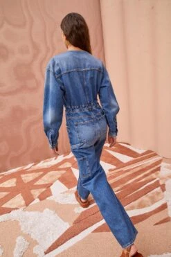 ULLA JOHNSON The Stevie Jumpsuit - Danube Medium Indigo Wash -ULLA JOHNSON Outlet ULLA JOHNSON The Stevie DANUBE MEDIUM INDIGO WASH 04