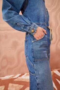 ULLA JOHNSON The Stevie Jumpsuit - Danube Medium Indigo Wash -ULLA JOHNSON Outlet ULLA JOHNSON The Stevie DANUBE MEDIUM INDIGO WASH 05