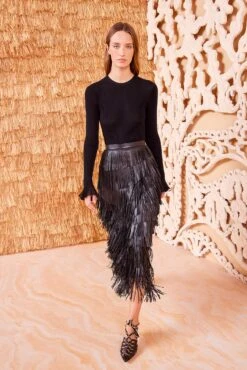 ULLA JOHNSON Therese Skirt - Noir 7 ULLA JOHNSON Therese Skirt - Noir -ULLA JOHNSON Outlet ULLA JOHNSON Therese Skirt NOIR 03