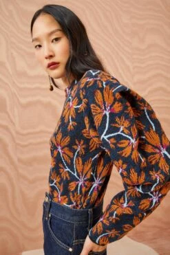 ULLA JOHNSON Twyla Pullover - Bellflower -ULLA JOHNSON Outlet ULLA JOHNSON Twyla Pullover BELLFLOWER 03