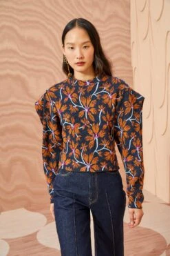 ULLA JOHNSON Twyla Pullover - Bellflower -ULLA JOHNSON Outlet ULLA JOHNSON Twyla Pullover BELLFLOWER 05