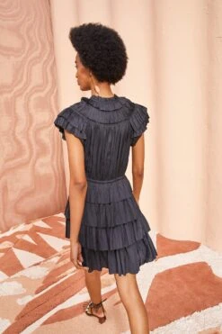 ULLA JOHNSON Vesna Dress - Noir 8 ULLA JOHNSON Vesna Dress - Noir -ULLA JOHNSON Outlet ULLA JOHNSON Vesna Dress NOIR 04