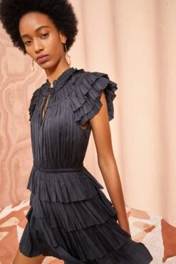 ULLA JOHNSON Vesna Dress - Noir 9 ULLA JOHNSON Vesna Dress - Noir -ULLA JOHNSON Outlet ULLA JOHNSON Vesna Dress NOIR 05