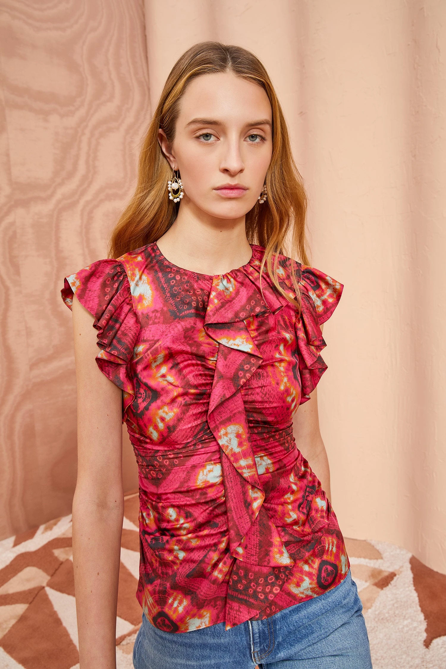 ULLA JOHNSON Vida Top - Wild Rose 1 ULLA JOHNSON Vida Top - Wild Rose