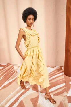 ULLA JOHNSON Violeta Dress - Dune -ULLA JOHNSON Outlet ULLA JOHNSON Violeta Dress DUNE 04