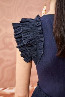 ULLA JOHNSON Virginia Dress - Midnight -ULLA JOHNSON Outlet ULLA JOHNSON Virginia Dress MIDNIGHT 04