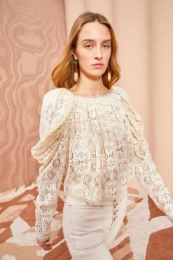 ULLA JOHNSON Vivi Blouse - Chalk -ULLA JOHNSON Outlet ULLA JOHNSON Vivi Blouse CHALK 0032