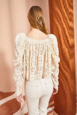 ULLA JOHNSON Vivi Blouse - Chalk -ULLA JOHNSON Outlet ULLA JOHNSON Vivi Blouse CHALK 0105